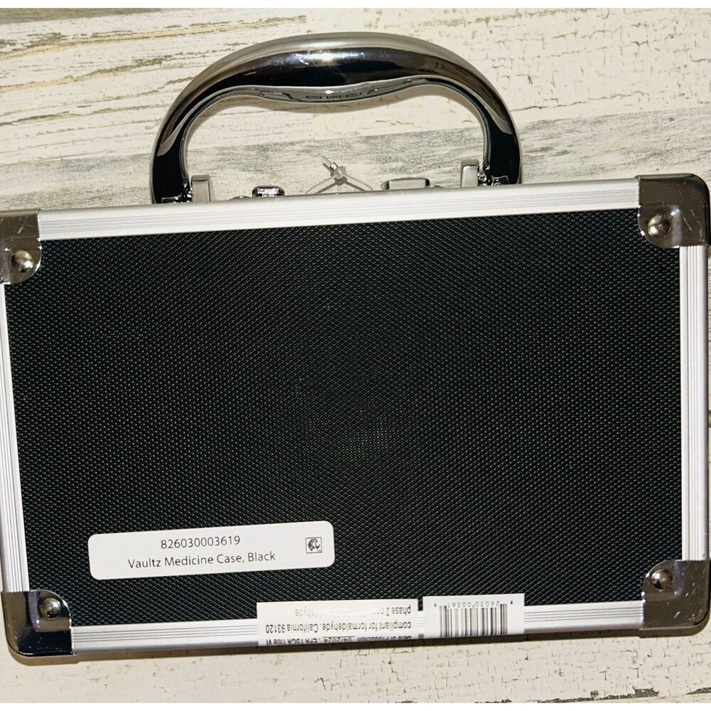 Vaultz Portable Locking Medicine Case Combination Lock Black VZ00361 Open Box - Picture 5 of 10